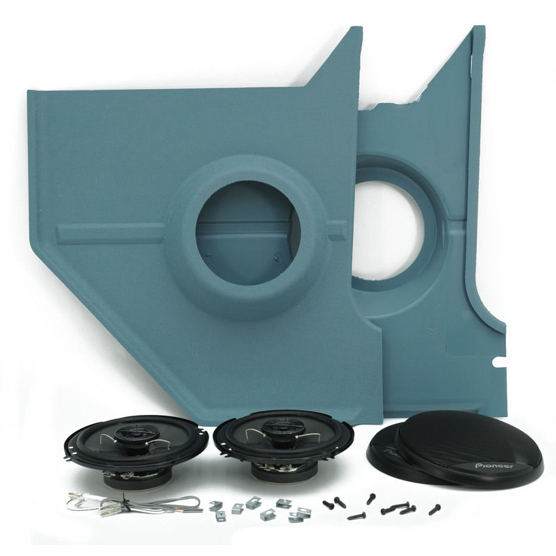 Kick Panels 6566 w/Speakers Cpe & FB Blue John's Mustang Parts